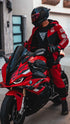 Ride Rich Regency V2 Flow Mesh Armoured GP Softshell Motorcycle Jacket - Red